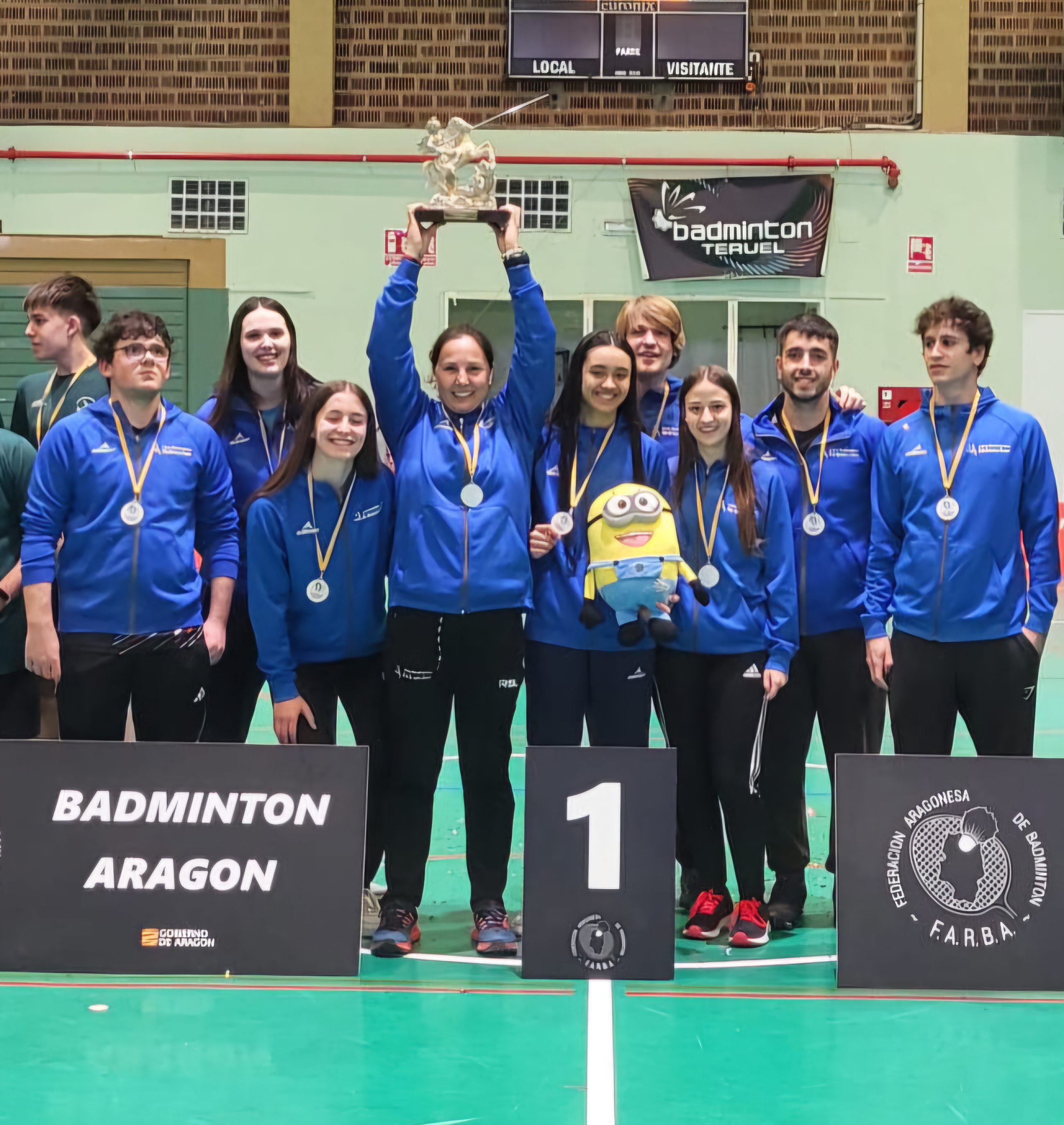 El Bádminton Belmecher, campeón invicto de la Liga Nacional Segunda Territorial de Aragón